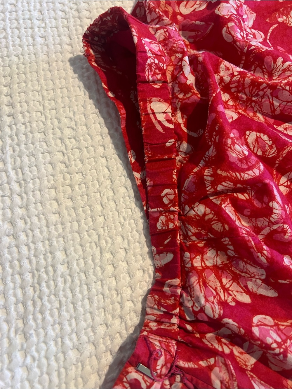 Coldwater Creek Red Paisley A-Line Skirt - Picture 6 of 8